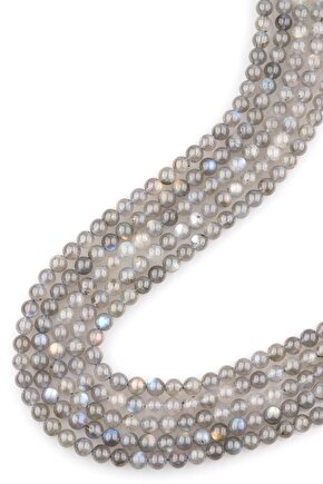 Labradorit Doğal Taş Dizi 6 Mm Küre Kesim