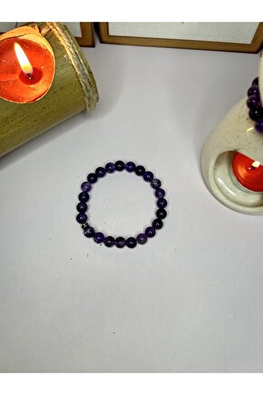 Ametist Taşı Bileklik-%100 Orijinal Ve Sertifikalı