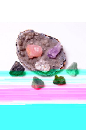 7 Adet Doğal Taş Ham Kütle - Çakra Taşları