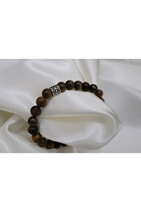 Kaplan Gözü Doğal Taş Bileklik