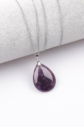Ametist Kolye Ucu Damla