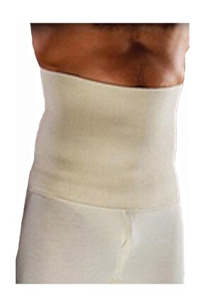 Unisex  Krem %75 Yün Bel Korsesi