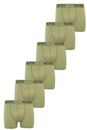 6lı Erkek Likralı Boxer Pamuklu Esnek Rahat Renkli Paçalı