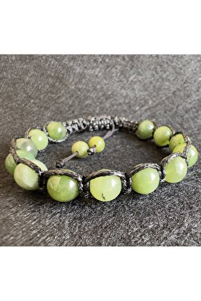 Doğaltaş bileklik (Yeşim taşı )