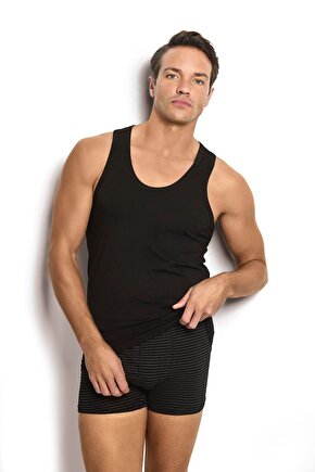 Erkek Siyah Rambo Atlet 3lü Paket-113