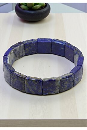 Lapis Lazuli Doğal Taş Roleks Bileklik 13 x 13 mm Özel Kesim