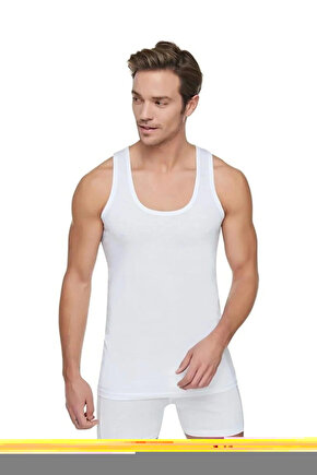 6lı %100 Pamuklu Erkek Beyaz Askılı Atlet Özel Fiyat