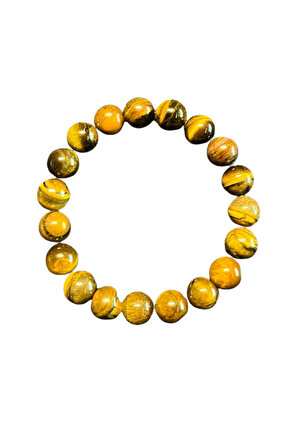 Unisex Doğal Kaplan Gözü Taşı Bileklik Koruyucu Enerji Taşı