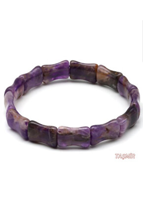 Ametist Doğal Taş Roleks Bileklik 10 x 16 mm