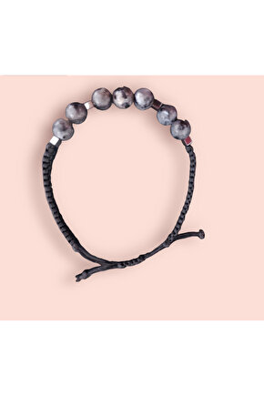 Larvakit doğaltaş Örgü Bileklik