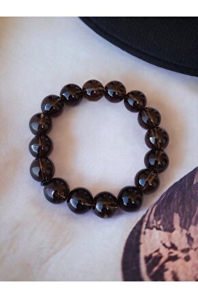 Dumanlı Kuvars Doğaltaş Bileklik 12mm