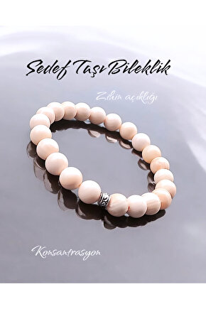 Doğal Taş  Sedef Taşı Bileklik ileklik 8 mm