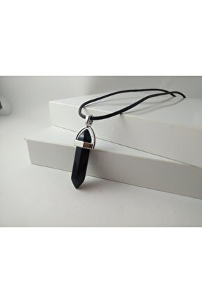 Oniks Taşı Kolye Çivi Şeklinde Doğaltaş Kolye