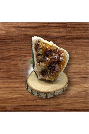 SİTRİN JEOT Ham Doğal Taş Mineral (sertifikalı)(para taşı)(Bereket taşı