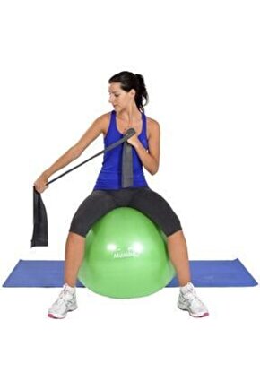 Egzersiz Pilates Bandı,çok Sert Direnç LastiğiBand 2,5 Metre Siyah