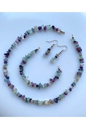 Florit Kırıktaş Doğal Taş Set