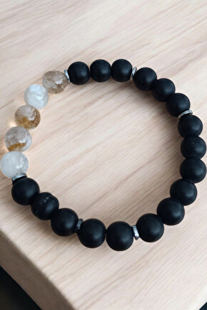 Sitrin Bileklik Akik bileklik Hematit Bileklik Orijinal Doğal Taş Bileklik