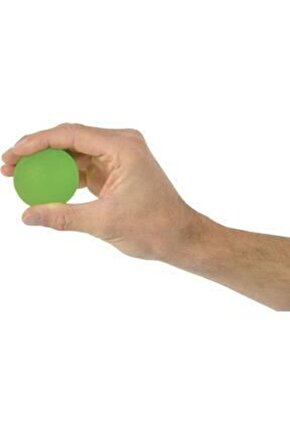 FİZYOMALZEMELERİ YUVARLAK EL EGZERSİZ TOPU, EL VE PARMAK KUVVETLENDİRME TOPU YEŞİL (ORTA)