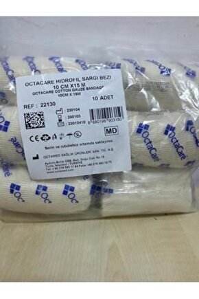 10 CM X 15 M 10lu PAKET HİDROFİL SARGI BEZİ