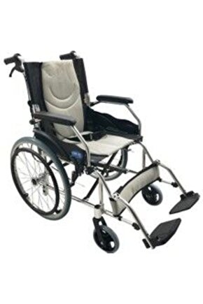 Alüminyum Özellikli Refakatçı Frenli Hafif Tekerlekli Sandalye