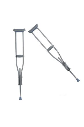 1 Yassı Profil Aliminyum Koltuk Değneği Uzunluk Ayarlı Alüminyum