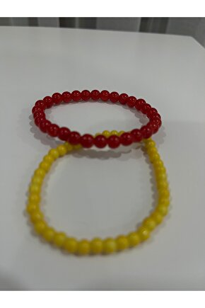 Taraftar Galatasaray Çift Bileklik Hediyelik Taraftar 2 li Kombin Bileklik seti Unisex