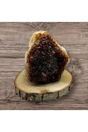 SİTRİN JEOT Ham Doğal Taş Mineral (sertifikalı)(para taşı)(Bereket taşı