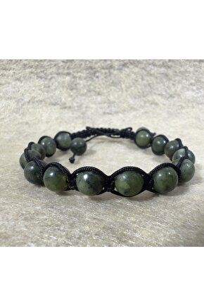 Yeşim Taşı Örme Bileklik