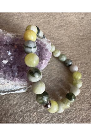 Prehnit taşı bileklik