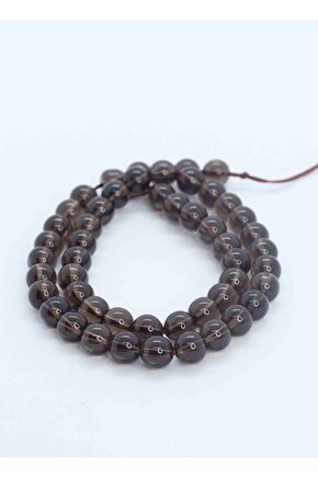 Dumanlı Kuvars Taşı Doğaltaş Dizi 8 Mm