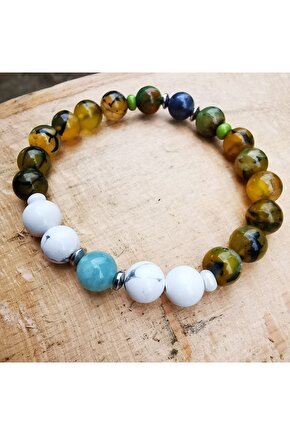 Ikizler Burcu  Doğaltaş Bilekliği