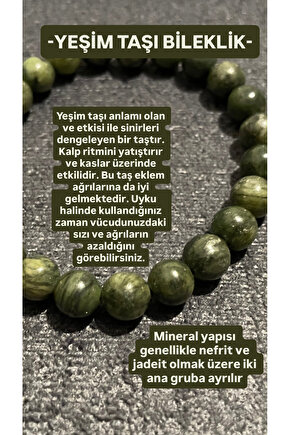 GNG SİLVER Yeşim Taşı Kadın Bileklik