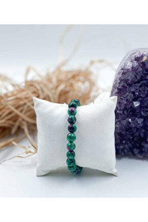 Jasper Doğal Taş Bileklik 8 Mm Küre Kesim