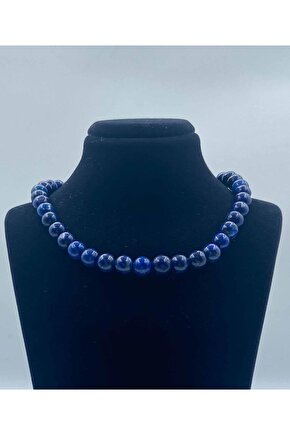 Lapis Lazuli Doğal Taş Kolye 8 Mm Küre Kesim