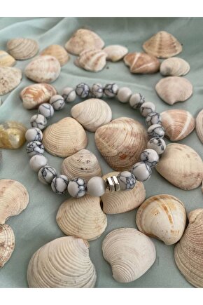 HALVİT TAŞI DOĞAL TAŞ BİLEKLİK 8MM