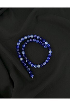 LACİVERT AKİK DÜZ KESİM DOĞALTAŞ 8 MM DİZİ