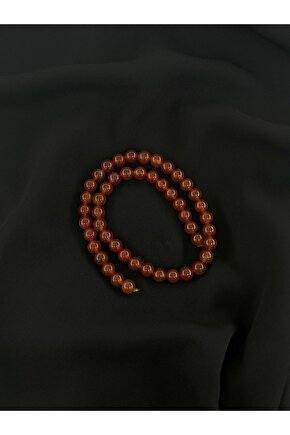 TURUNCU AKİK DÜZ KESİM DOĞALTAŞ 8 MM DİZİ