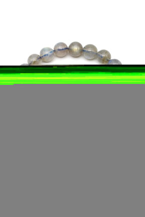 Premium Labradorit Taşı 8 mm Doğal Taş Bileklik 20 Cm