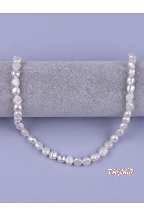 Sakız İnci Doğal Taş Kolye 8 mm