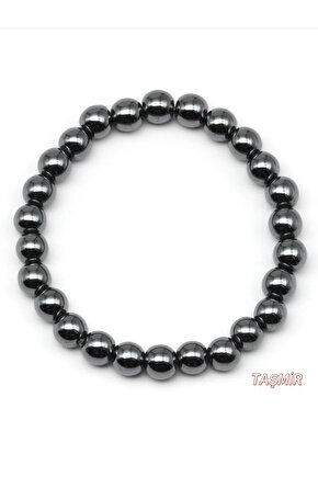 Hematit Taşı Doğal Taş Bileklik 8 mm