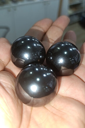 Hematit Taşı Natural Doğaltaş Küre 3 cm x 3 cm