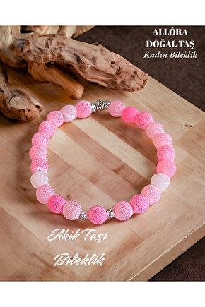 Doğal Taş Bileklik Mat Akik Taşı