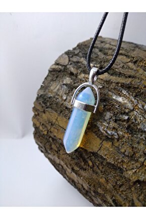 Opal Aytaşı Taşı Kolye Çivi Şeklinde Doğaltaş Kolye