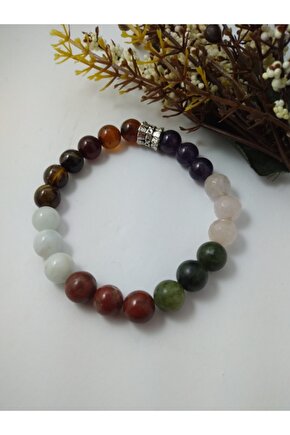 Unisex Çakra Taşı Bileklik  Doğaltaş  Bileklik