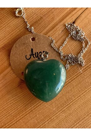Aventurin Kalp Kolye