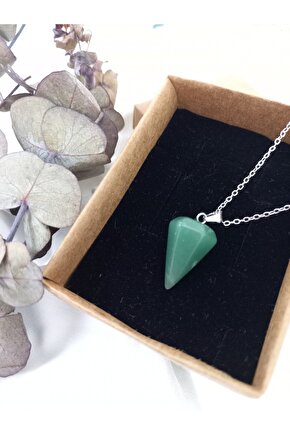 Aventurin Pandül Doğal Taş Kolye