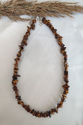 Sertifikalı Kaplangözü Kırıktaş Doğaltaş Kolye