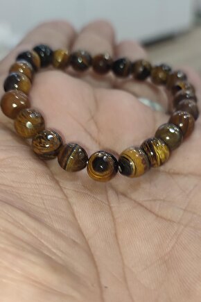 Kaplangözü Taşı 8mm Faset Kesim Natural Doğaltaş Bileklik