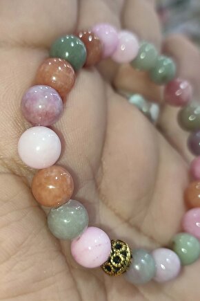 Morganit Taşı 8 mm Natural Doğaltaş Bileklik