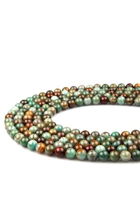 Dragon Jade - Yeşim Doğal Taş Dizi 8 Mm Küre Kesim